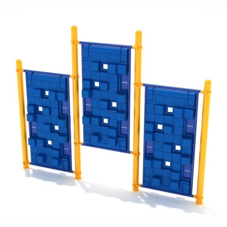 Voxel Vertex Tri-Tower - Outdoor Climbing Structure - Outdoor Climbing Structure - Playtopia, Inc.