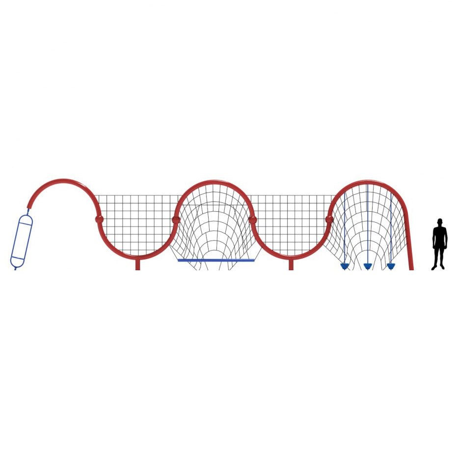 Wavelength Net Climber - Climbing Net - Playtopia, Inc.