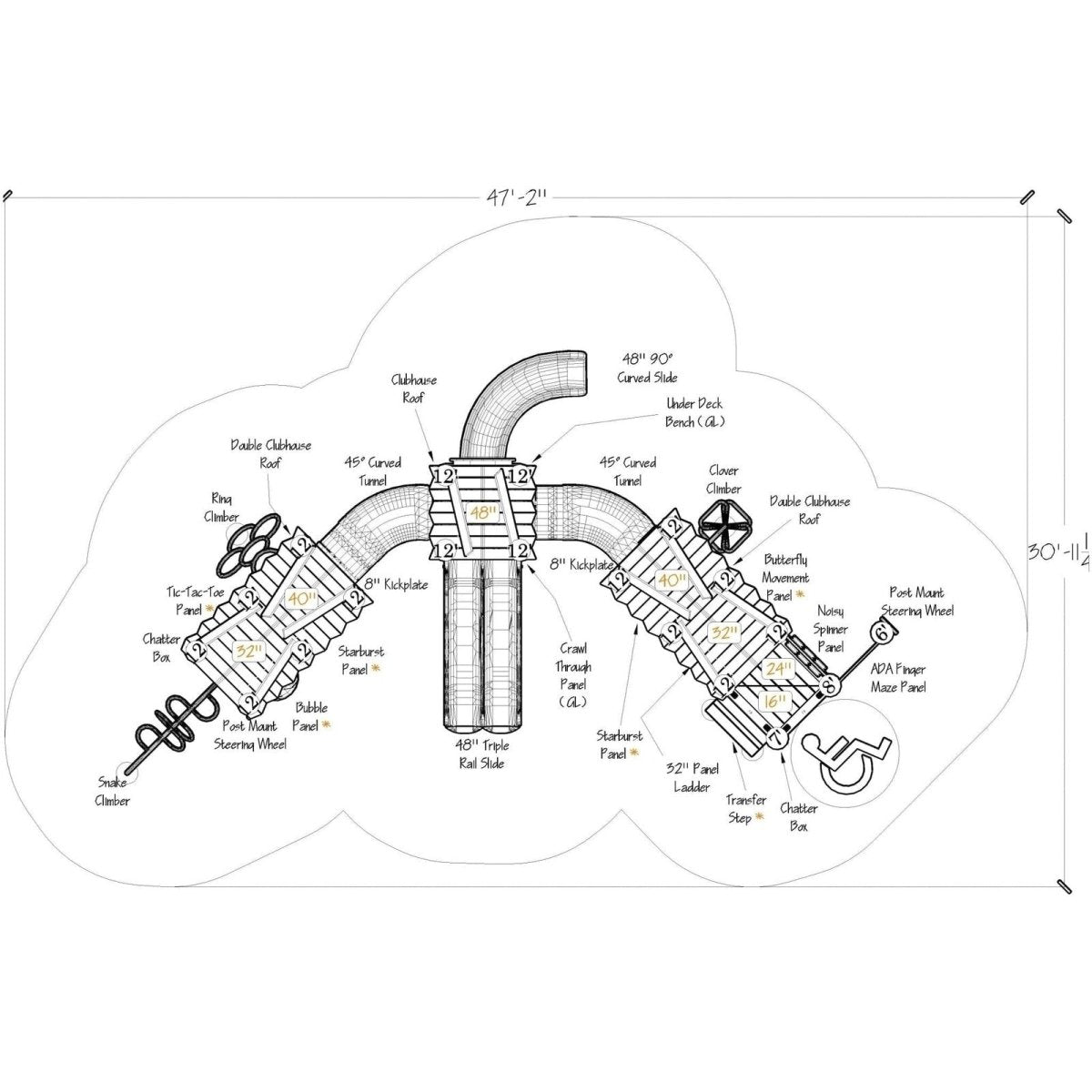 Whirlwind Playset - Preschool Playgrounds - Playtopia, Inc.