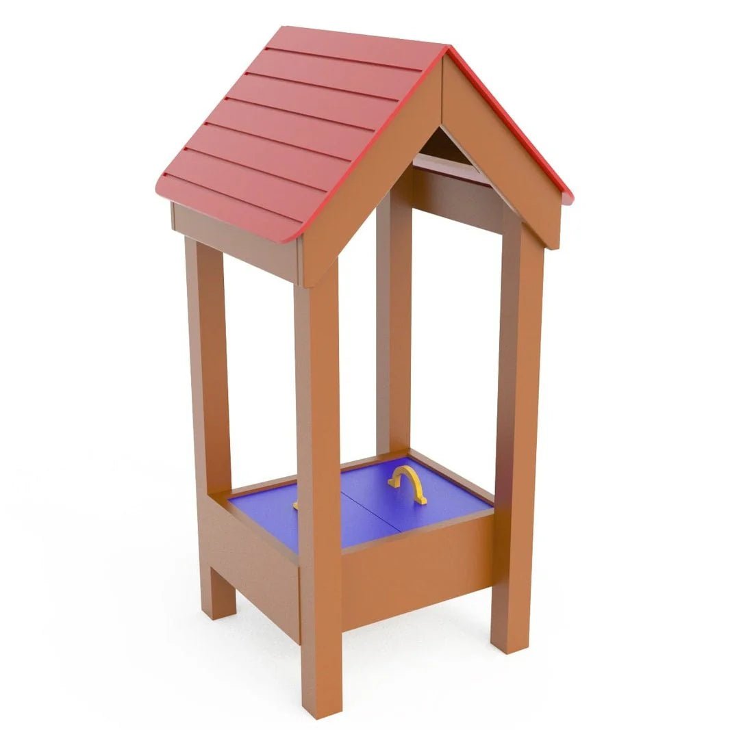 4' x 4' Sandhut Sandbox - Playtopia, Inc.
