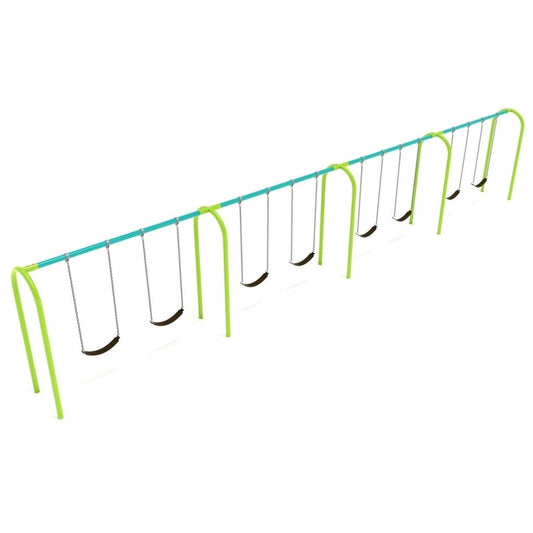 Arch Post Swing Set - 4 Bay - Swing Sets - Playtopia, Inc.