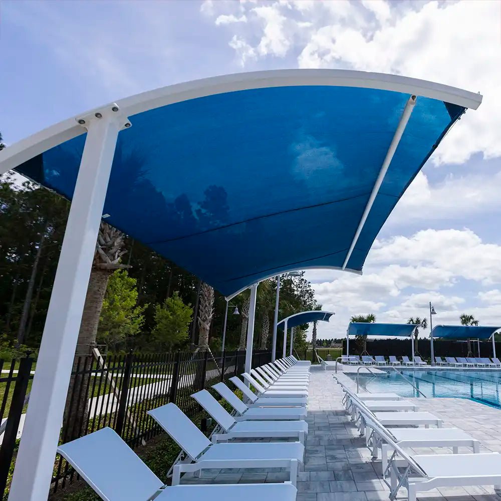 Arched Cantilever Shade - Playground Shades & Sails - Playtopia, Inc.