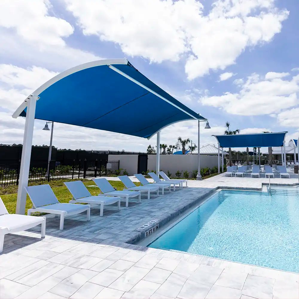 Arched Cantilever Shade - Playground Shades & Sails - Playtopia, Inc.