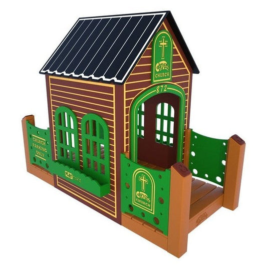 CozyTown Church - Outdoor Playhouse - Playtopia, Inc.