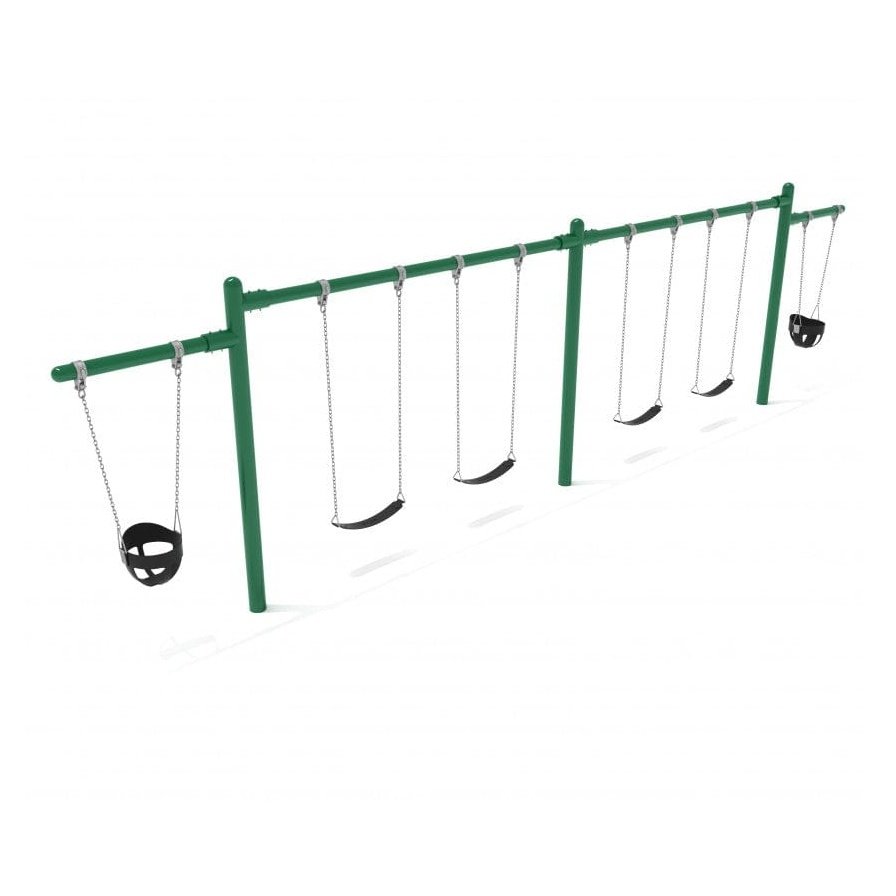 Double Cantilever Swing Set - 2 Bay - Swing Sets - Playtopia, Inc.