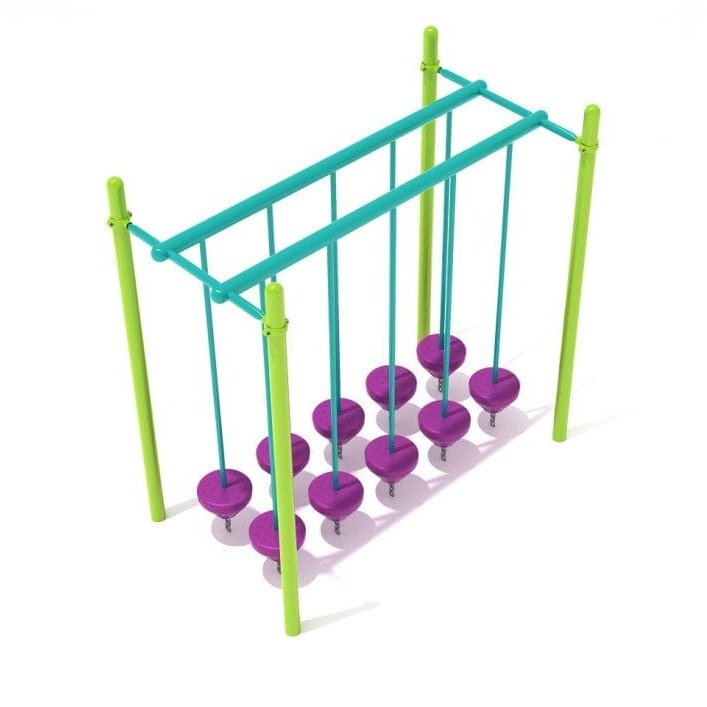 Double Row Pebble Bridge - Monkey Bars & Jungle Gyms - Playtopia, Inc.