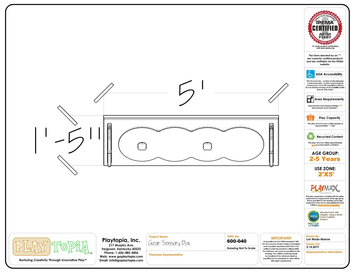 Gear Sensory Box - Learning & Sensory Panels - Playtopia, Inc.