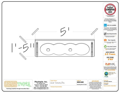 Gear Sensory Box - Learning & Sensory Panels - Playtopia, Inc.