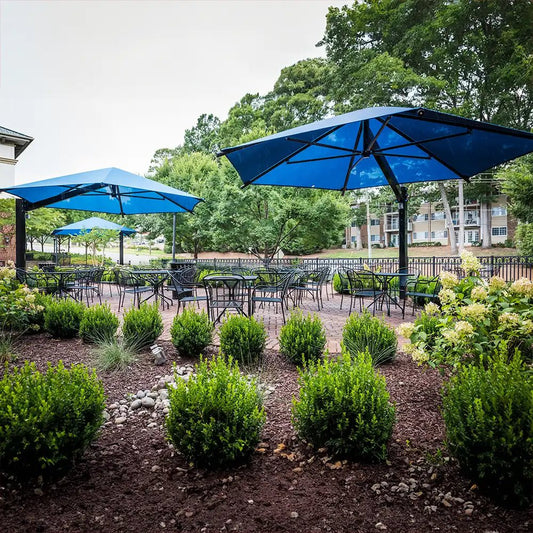 Hexagon Cantilever Umbrella Shade - Playground Shades & Sails - Playtopia, Inc.