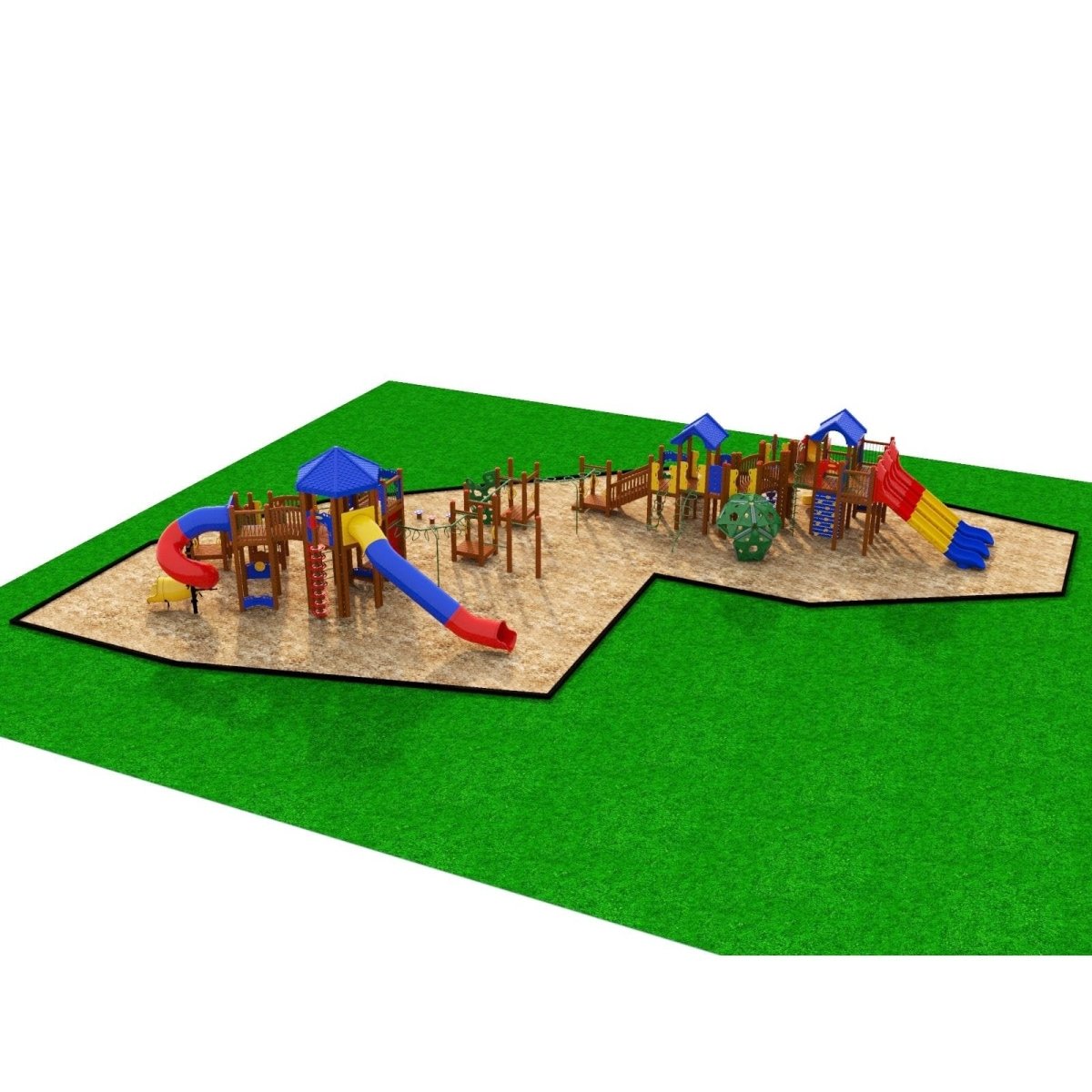 Merry Maker Playset - School-Age Playgrounds - Playtopia, Inc.