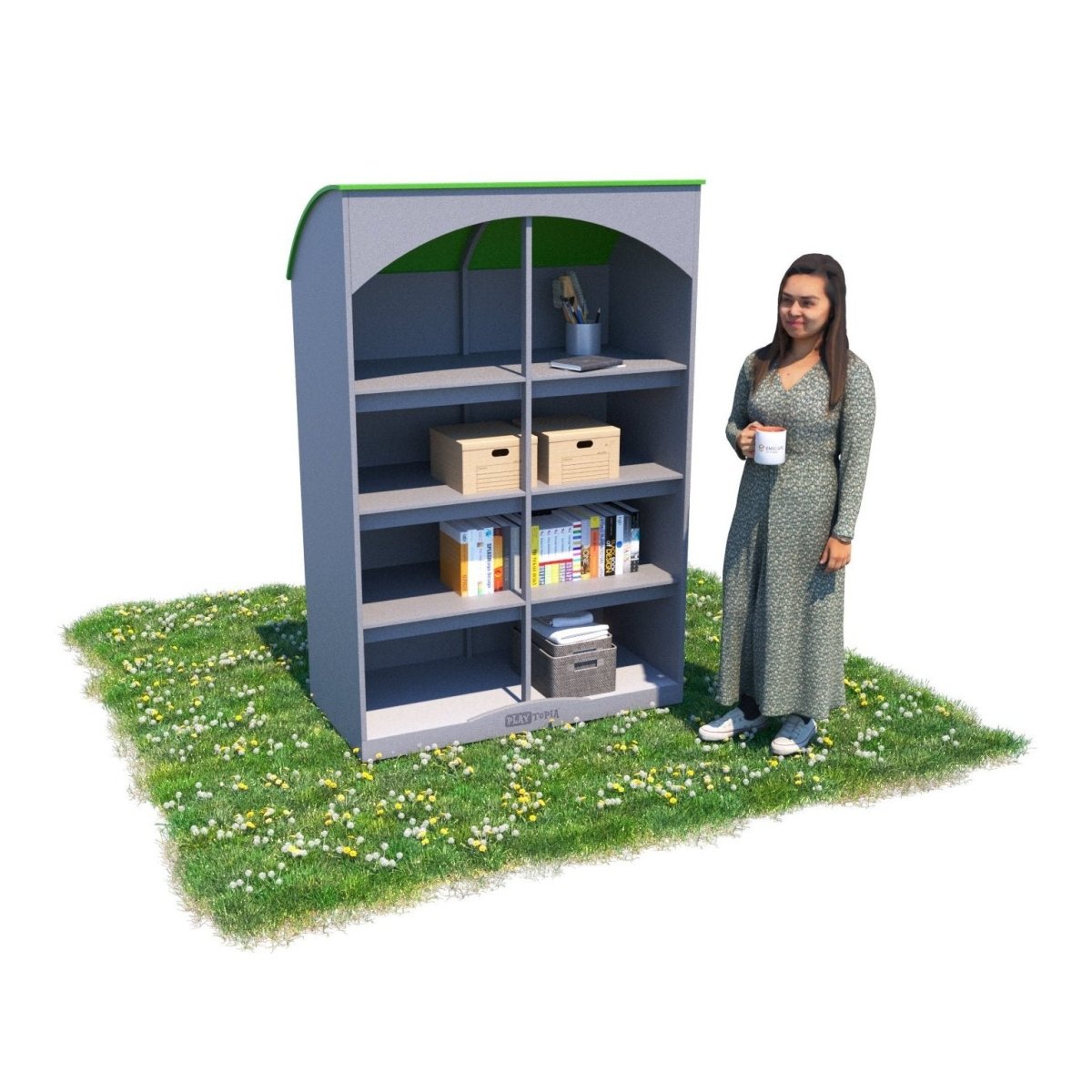 Modern Storage Cabinet - Playground & Classroom Storage - Playtopia, Inc.