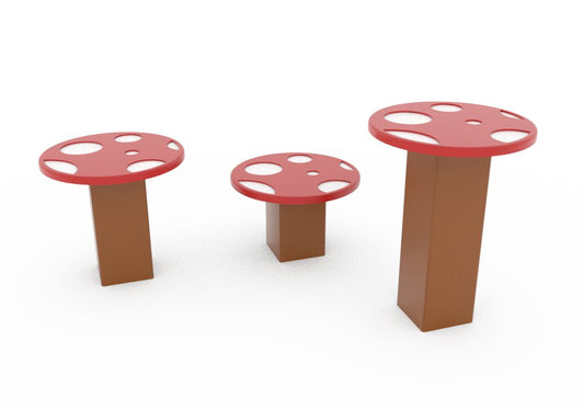 Mushroom Steppers - Outdoor Climbing Structure - Playtopia, Inc.