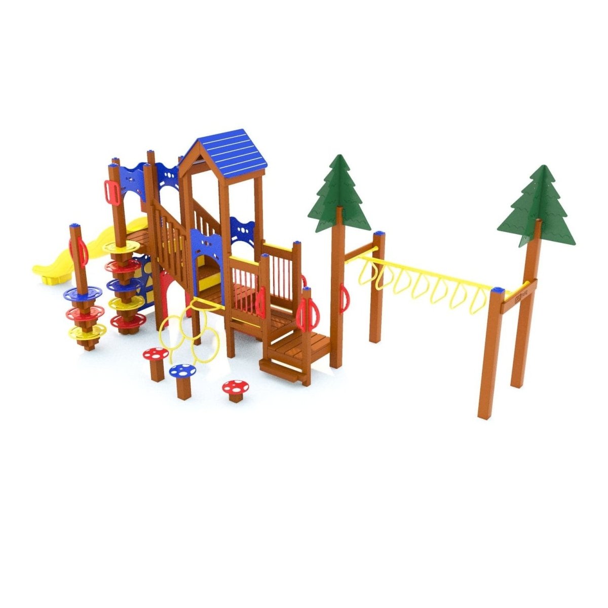 Pine Leap Playset - Preschool Playgrounds - Playtopia, Inc.