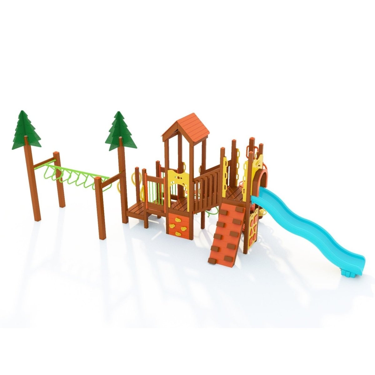 Pine Leap Playset - Preschool Playgrounds - Playtopia, Inc.