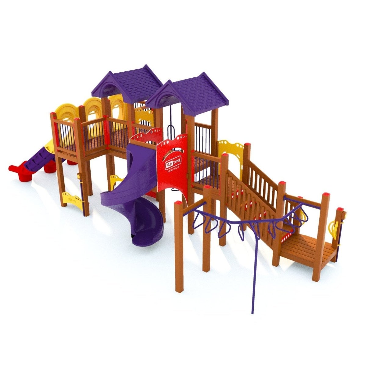 Ridgecrest Playset - School-Age Playgrounds - Playtopia, Inc.