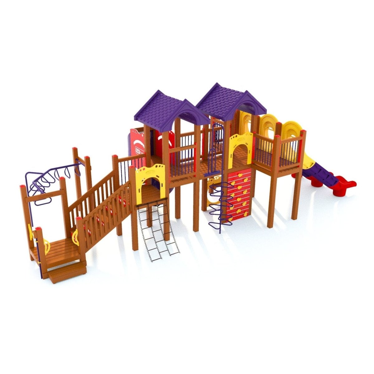 Ridgecrest Playset - School-Age Playgrounds - Playtopia, Inc.