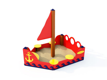 Sailboat Sandbox - Sandboxes - Playtopia, Inc.