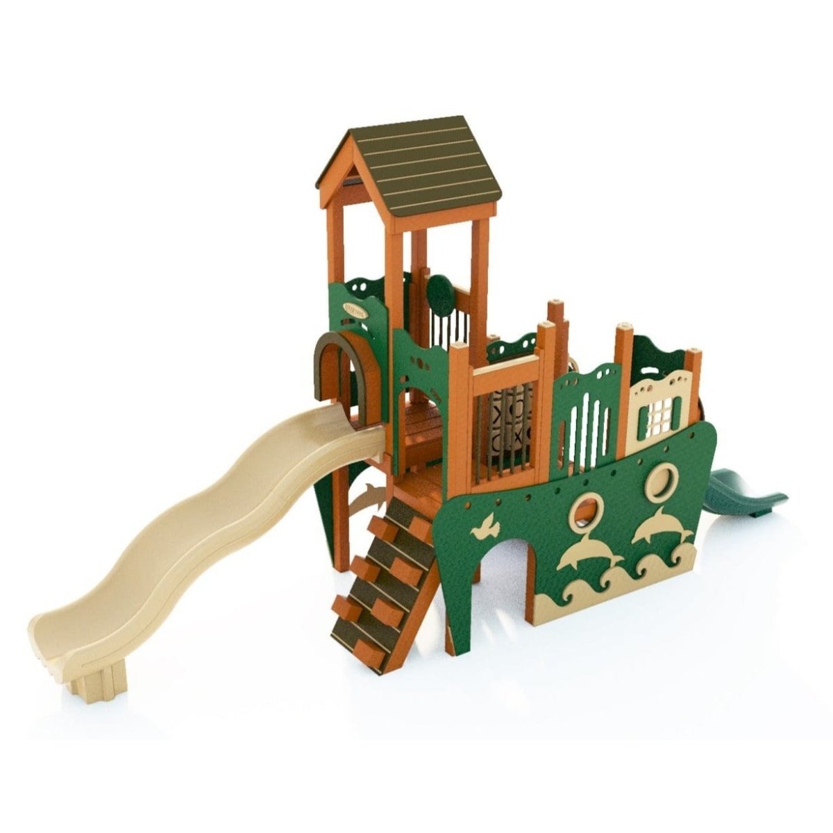 Sandy Bay Playset - Preschool Playgrounds - Playtopia, Inc.