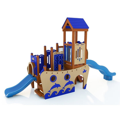 Sandy Bay Playset - Preschool Playgrounds - Playtopia, Inc.