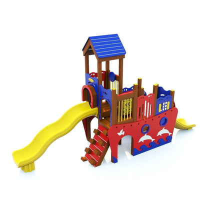 Sandy Bay Playset - Preschool Playgrounds - Playtopia, Inc.