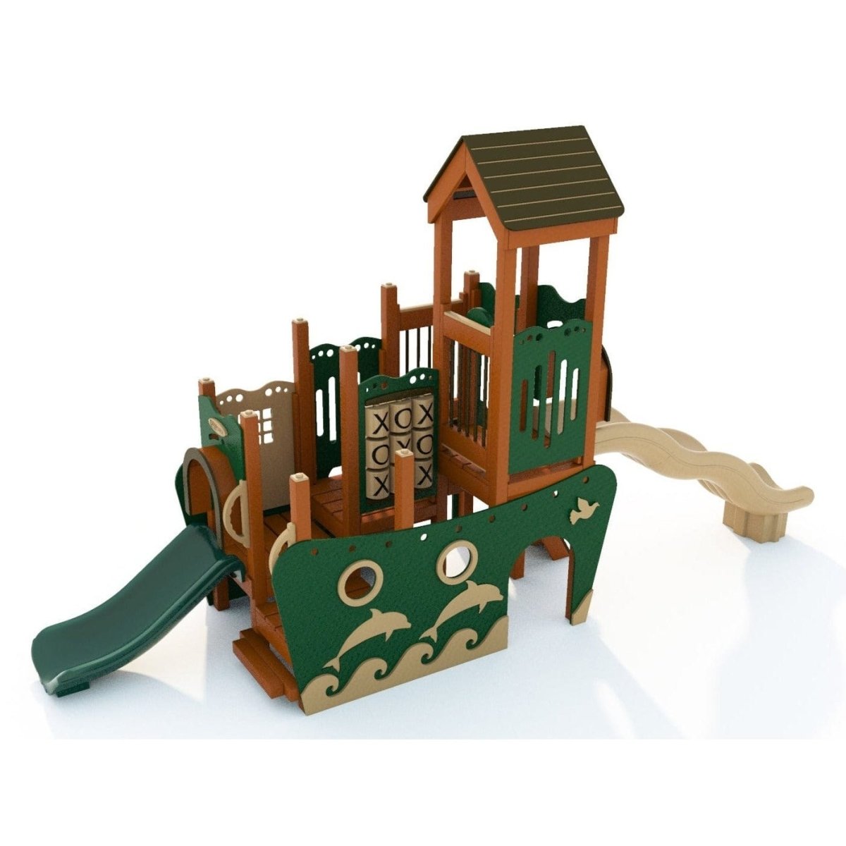 Sandy Bay Playset - Preschool Playgrounds - Playtopia, Inc.