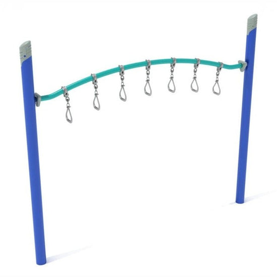 Single Post Swinging Ring Monkey Bars - Playtopia, Inc.