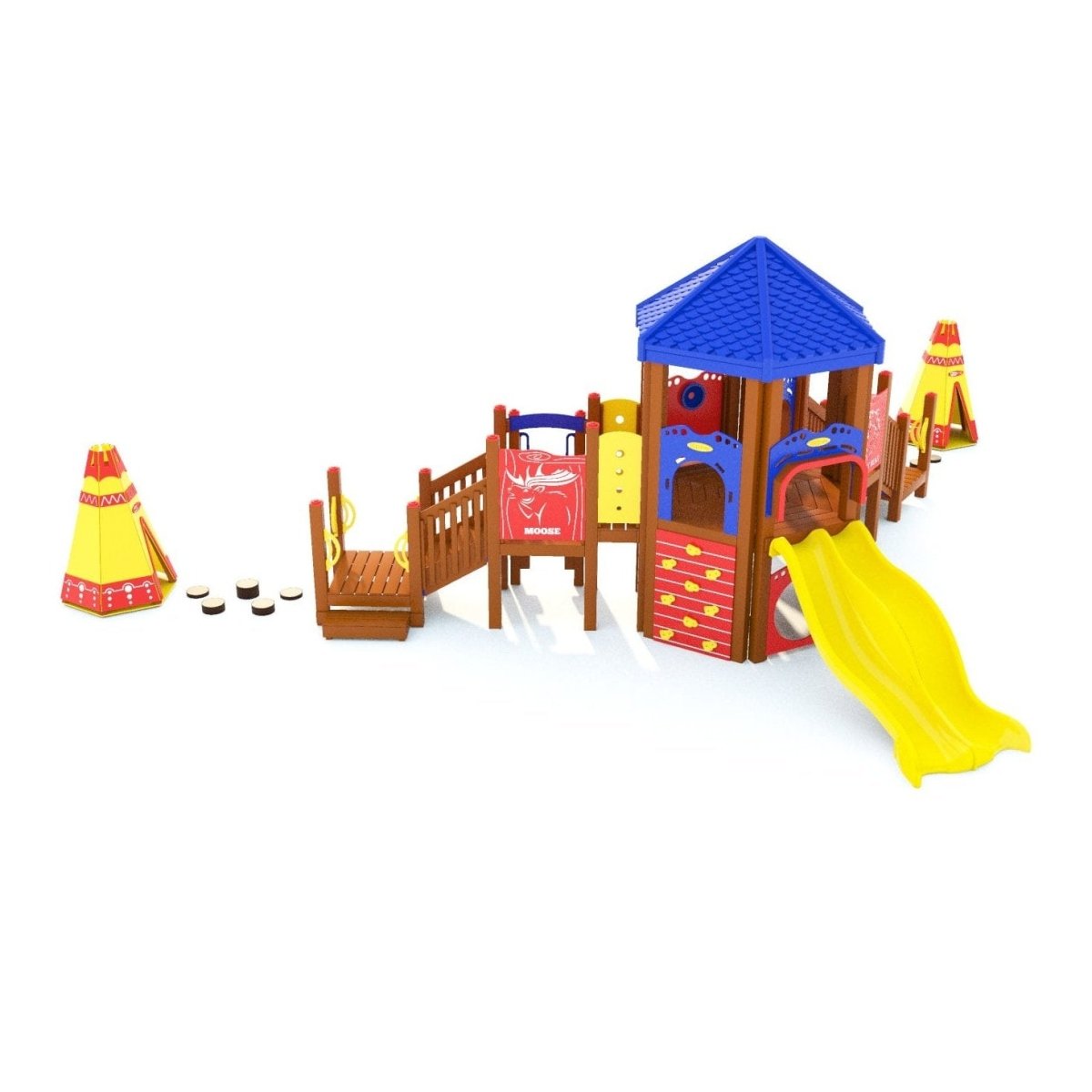 Teepee Trek Playset - Preschool Playgrounds - Playtopia, Inc.