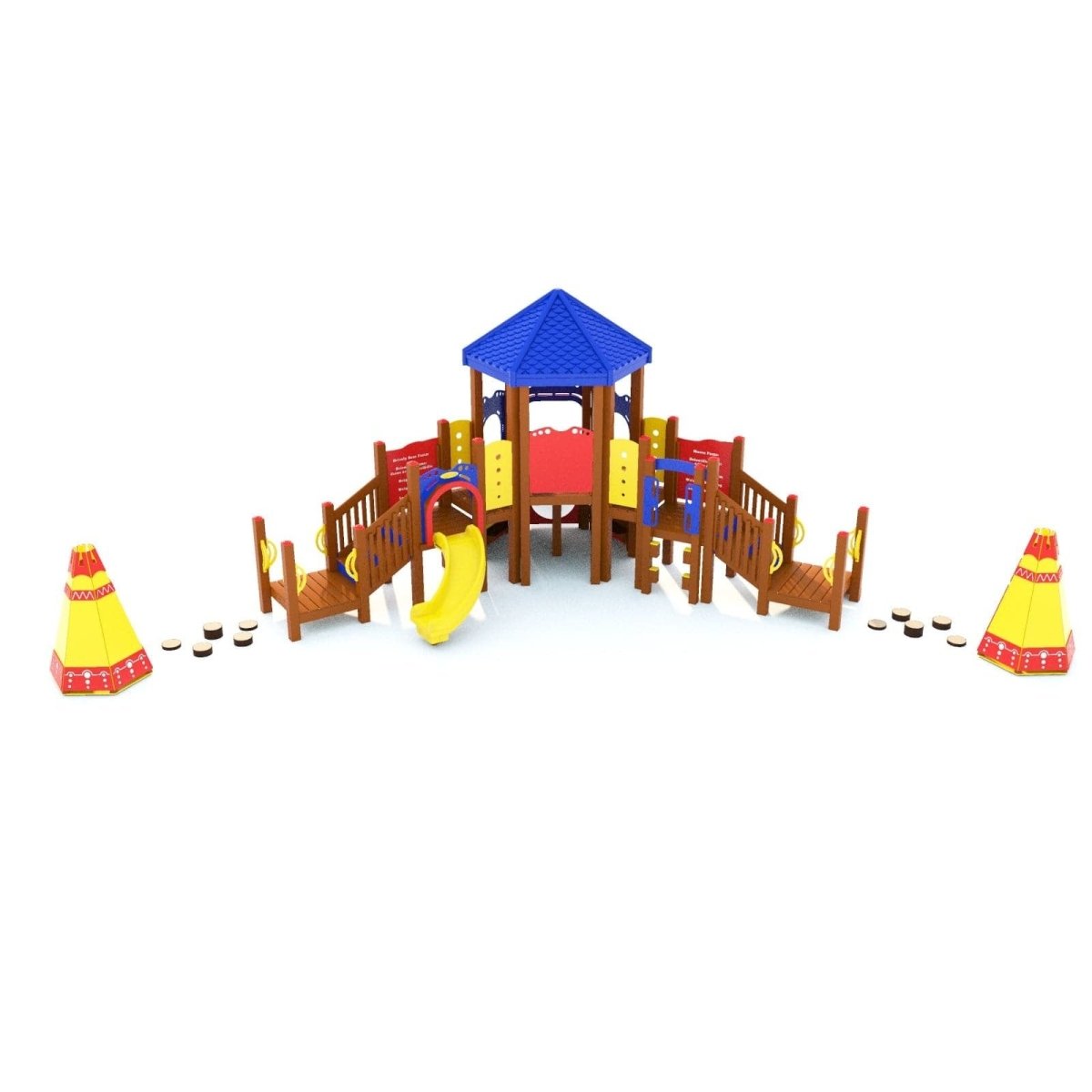 Teepee Trek Playset - Preschool Playgrounds - Playtopia, Inc.