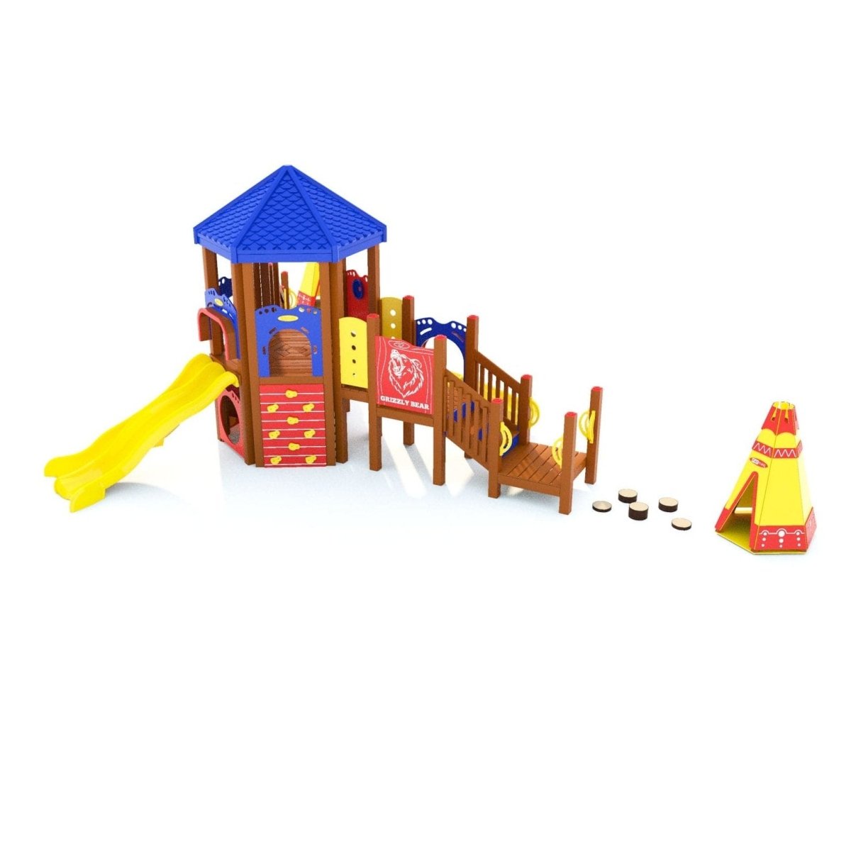 Teepee Trek Playset - Preschool Playgrounds - Playtopia, Inc.