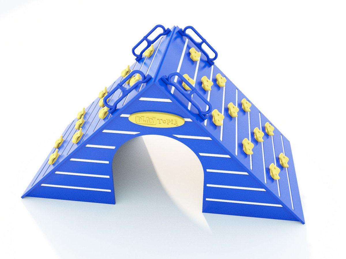 The Cabin Rockwall - Outdoor Climbing Structure - Playtopia, Inc.