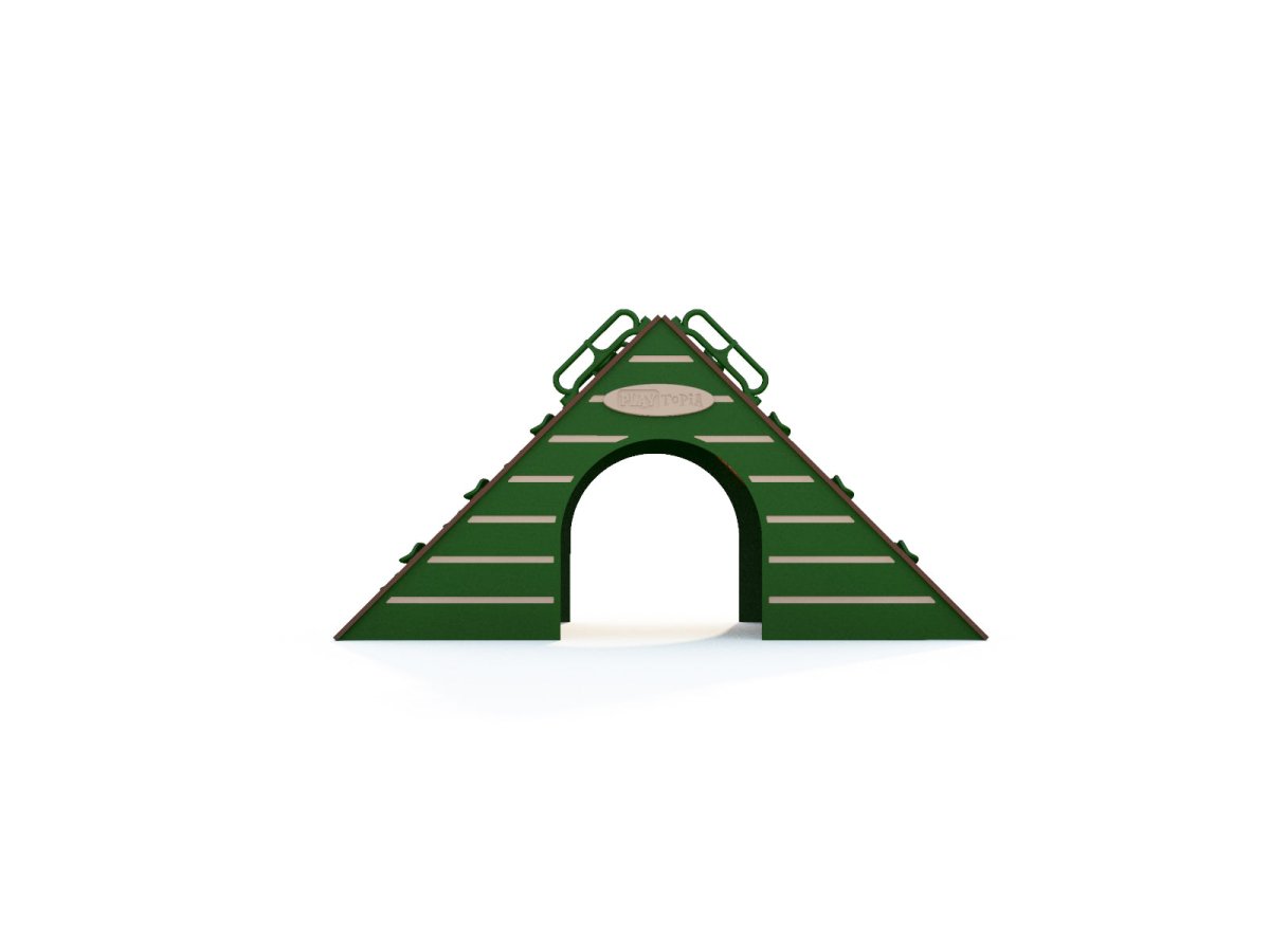 The Cabin Rockwall - Outdoor Climbing Structure - Playtopia, Inc.
