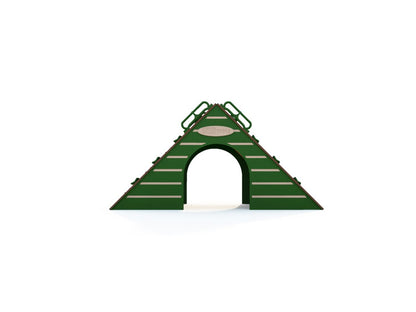 The Cabin Rockwall - Outdoor Climbing Structure - Playtopia, Inc.