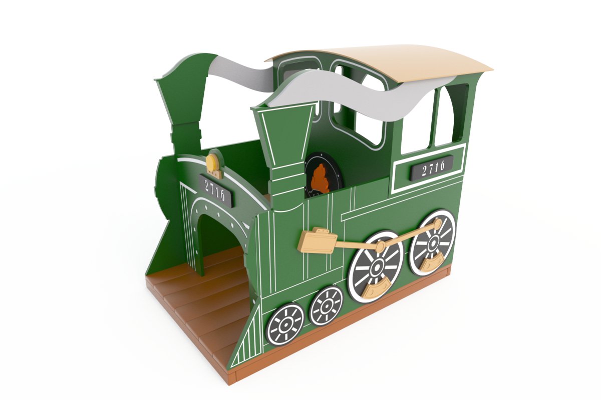 Toddler Steam Engine With Coach Playset - Infant Playground - Playtopia, Inc.