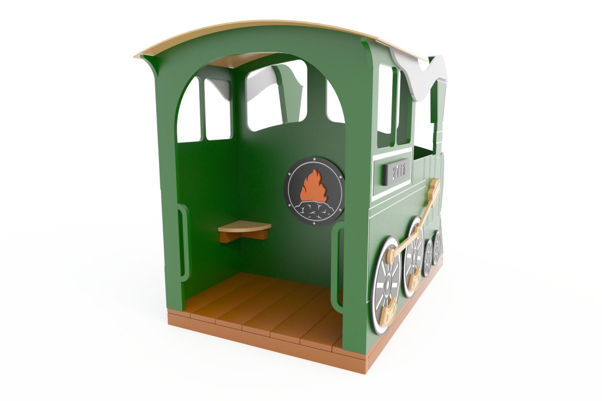 Toddler Steam Engine With Coach Playset - Infant Playground - Playtopia, Inc.