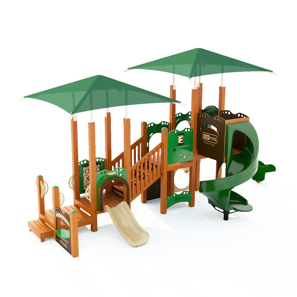 Twilight Trails Playset - School-Age Playgrounds - Playtopia, Inc.