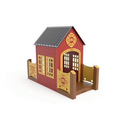 CozyTown Fire Station-Outdoor Playhouse